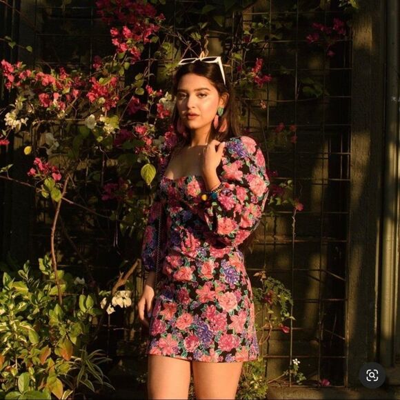 NWT ZARA FLORAL PRINT DRESS WITH BELT - Picture 11 of 16